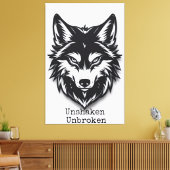 Onwankelbaar. Onbreekbaar Canvas Afdruk (Insitu (Woonkamer))