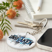 ONWANKELBARE Cyberpunk Acrylsleutelhanger Sleutelhanger (Voorkant Rechts)