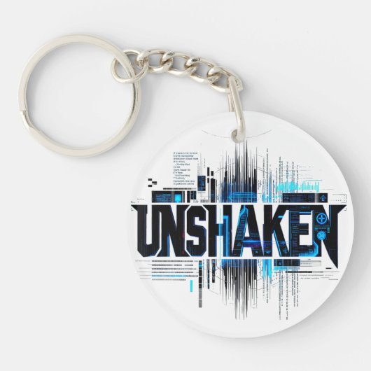 ONWANKELBARE Cyberpunk Acrylsleutelhanger Sleutelhanger (Voorkant)