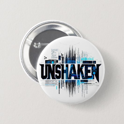 ONWANKELBARE Cyberpunk Knopspeld Ronde Button 5,7 Cm (Voorkant /achterkant)
