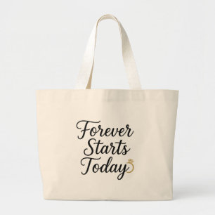Onwankelbare Kracht – Inspirerende Spreuk voor Vro Grote Tote Bag