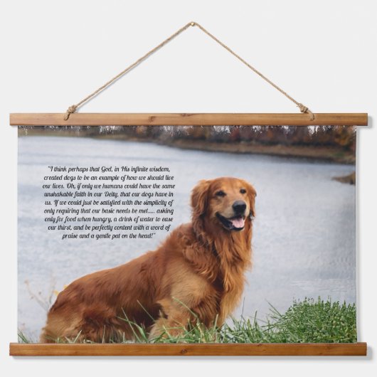 Onwankelbare trouw Inspirerend Hangend Wandkleed (Voorkant)