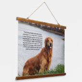 Onwankelbare trouw Inspirerend Hangend Wandkleed (Gebogen)