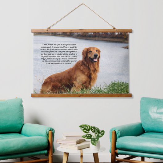 Onwankelbare trouw Inspirerend Hangend Wandkleed (Woonkamer)