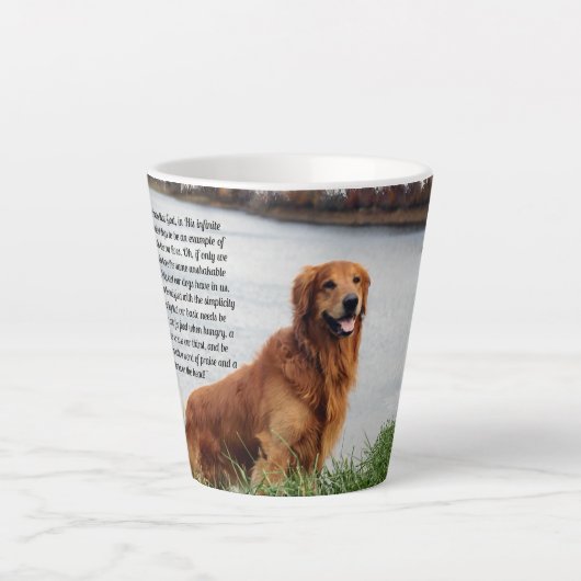 Onwankelbare trouw Inspirerend Latte Mok (Voorkant)