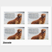 Onwankelbare trouw Inspirerend Rechthoekige Sticker (Vel)