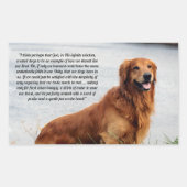 Onwankelbare trouw Inspirerend Rechthoekige Sticker (Voorkant)