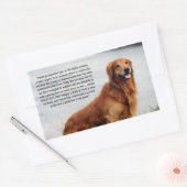 Onwankelbare trouw Inspirerend Rechthoekige Sticker (Envelop)