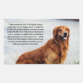 Onwankelbare trouw Inspirerend Rechthoekige Sticker