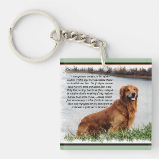 Onwankelbare trouw Inspirerend Sleutelhanger (voorkant)