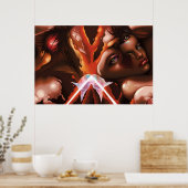 Onward Broken Dreamers Surreal Poster (Keuken)