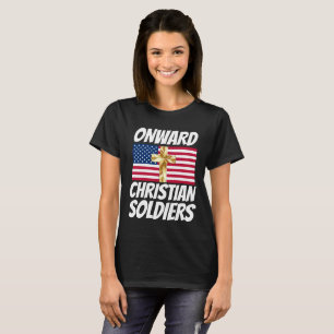 ONWARD CHRISTELIJKE ZEELIEDEN PATRIOTISCH KROSS T-SHIRT