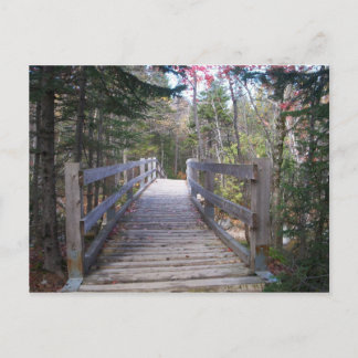 Onward Maine Wood Bridge Ansichtkaart Briefkaart
