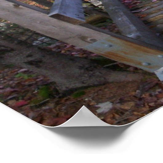 Onward Maine Wood Bridge Poster (Hoek)