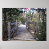 Onward Maine Wood Bridge Poster (Voorkant)