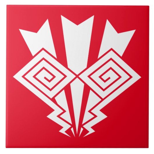 Onweer bliksem tegeltje (Voorkant)