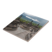 Onweer boven Borobudur Tegeltje (Zijkant)