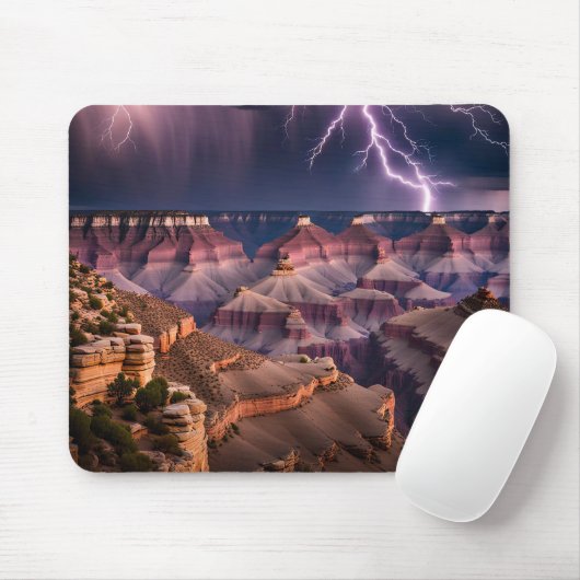 Onweer boven de Grand Canyon Muismat (Met muis)