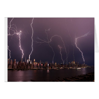Onweer boven Manhattan, NYC