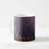 Onweer boven Manhattan, NYC Koffiemok (Voorkant links)