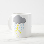 Onweer en bliksem koffiemok (Voorkant links)