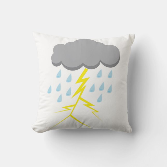 Onweer en bliksem kussen (Voorkant)