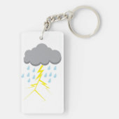 Onweer en bliksem sleutelhanger (achterkant)