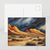 Onweer in de woestijn briefkaart (Voorkant / Achterkant)