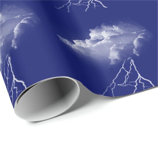 Onweer met blikseminslag cadeaupapier (Rol Hoek)
