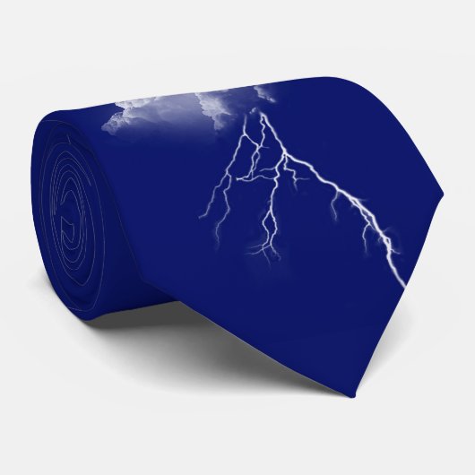 Onweer met blikseminslag stropdas (Opgerold)