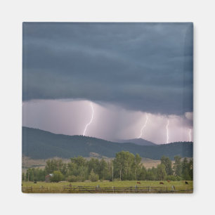 Onweer produceerde bliksem in de Jocko Magneet
