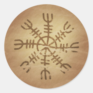 Onweerlegbaarheid oude IJslandse Magische Charmes Ronde Sticker