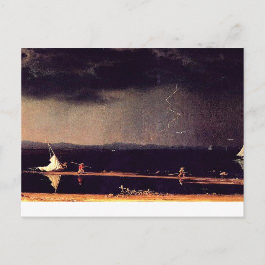 Onweersbui bij Narragansett Bay, fine art ansichtk Briefkaart (Voorkant)