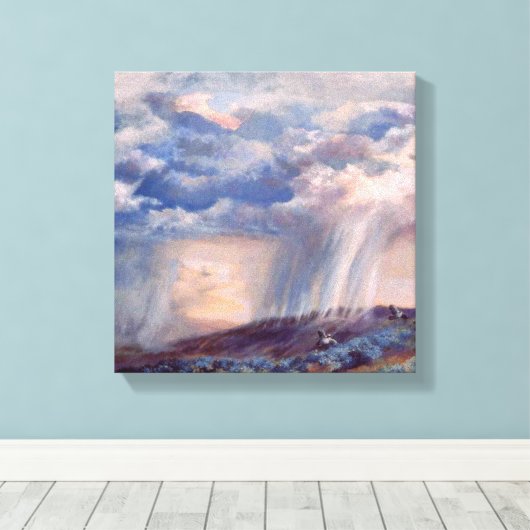 Onweersbui boven de maesa-canvasafdruk canvas afdruk (Insitu (Houten vloer))