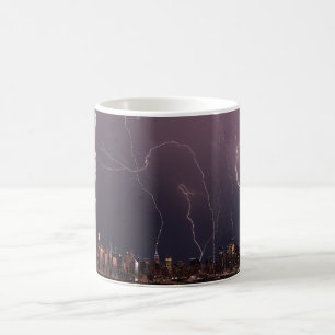 Onweersbui boven Manhattan, NYC Koffiemok