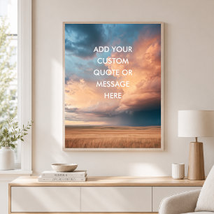 Onweersbui Prairie - Maak Je Eigen Citaat Poster