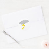 onweersbui ronde sticker (Envelop)