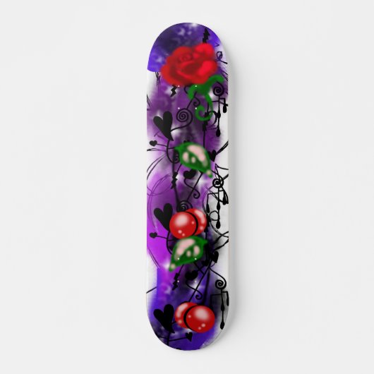 Onweersbui Roos Graffiti Skateboard (Voorkant)