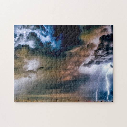 Onweersbuien Californië. Legpuzzel (Horizontaal)