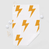 Onweersenergie Power Signaal Geel Wit Golfhanddoek (Insitu)