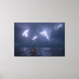 Onweerskop (Nacht) Canvas Afdruk