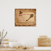 Onweerstaanbaar Happy Red Wine Poster! Poster (Keuken)