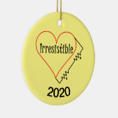 Onweerstaanbaar Hart Keramisch Ornament (Rechts)