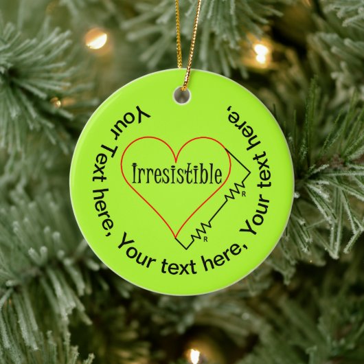 Onweerstaanbaar hart keramisch ornament (Boom)