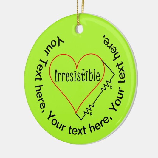 Onweerstaanbaar hart keramisch ornament (Links)