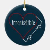 Onweerstaanbaar hart keramisch ornament (Achterkant)