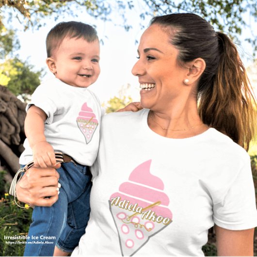 Onweerstaanbaar Ice Cream Baby T-Shirt door Adiela