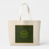 Onweerstaanbaar Ice Cream Gesmolten Macha Sprinkle Grote Tote Bag (Achterkant)
