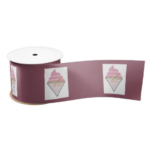 Onweerstaanbaar Ice Cream Grape Ribbon van Adiela Satijnen Lint