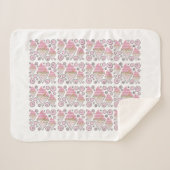 Onweerstaanbaar Ice Cream Licorice Sherpa Blanket Deken (Voorkant (horizontaal))